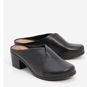 Brand:Seventy-Nine Black Leather Mules EU36 US6 NWOT Make Offer-Closet Closeout